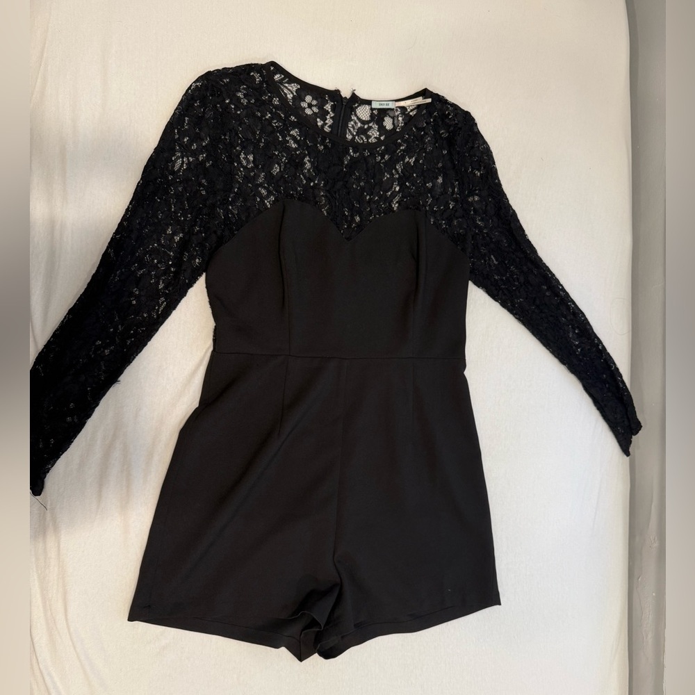 Kimchi Blue Black Lace Romper